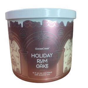Goose Creek Holiday Rum Cake 3-Wick Candle 14.5 ounce Brand‎ New Size Large